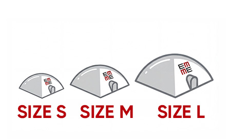 Standard airdomes sizes shown as pre-engineered air-supported structures